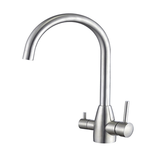 AquaFlow 3-Way Stainless Steel Filtered Tap - Gooseneck