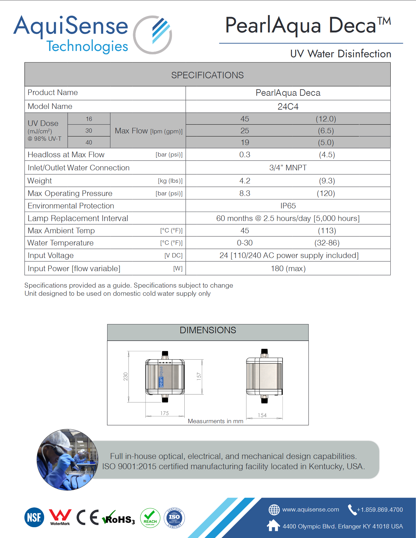 Eco-Friendly UV-C LED Water Disinfection for Homes